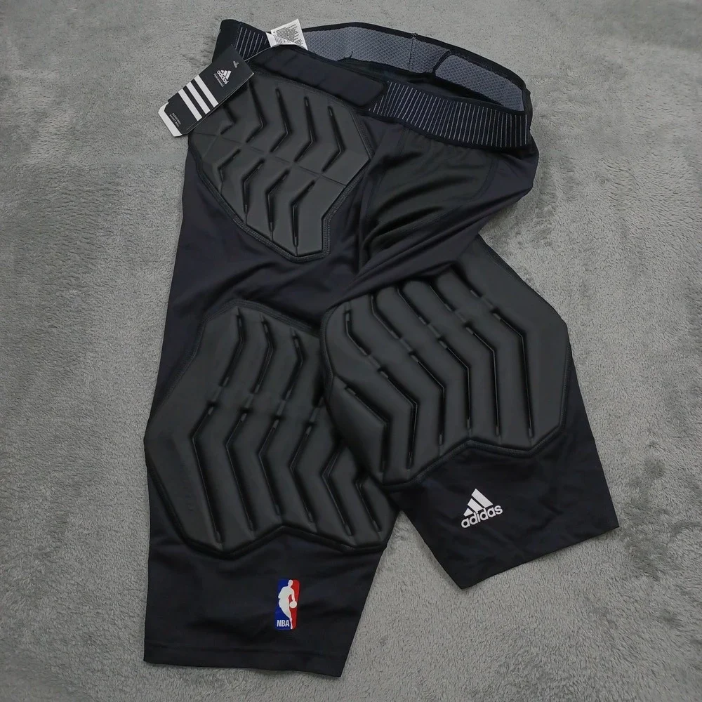 Adidas Shorts Mens XLT Black Techfit Compression NWT Basketball Activewear a2
